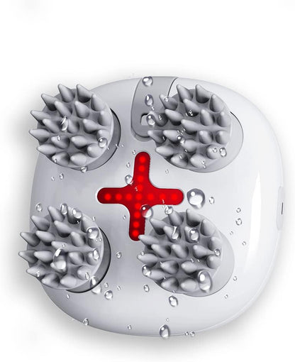Electric Scalp Massager with Red Light – Waterproof & Cordless