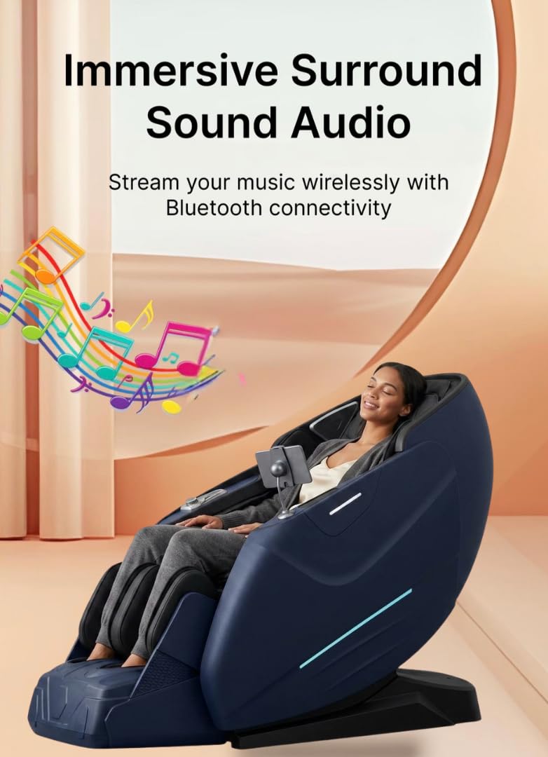 Wellmore 5D SL-Track Zero Gravity Full Body Massage Chair With 5 Year Warranty