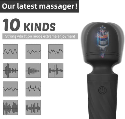 Mini Wand Massager – Quiet, Water-Resistant & USB Rechargeable