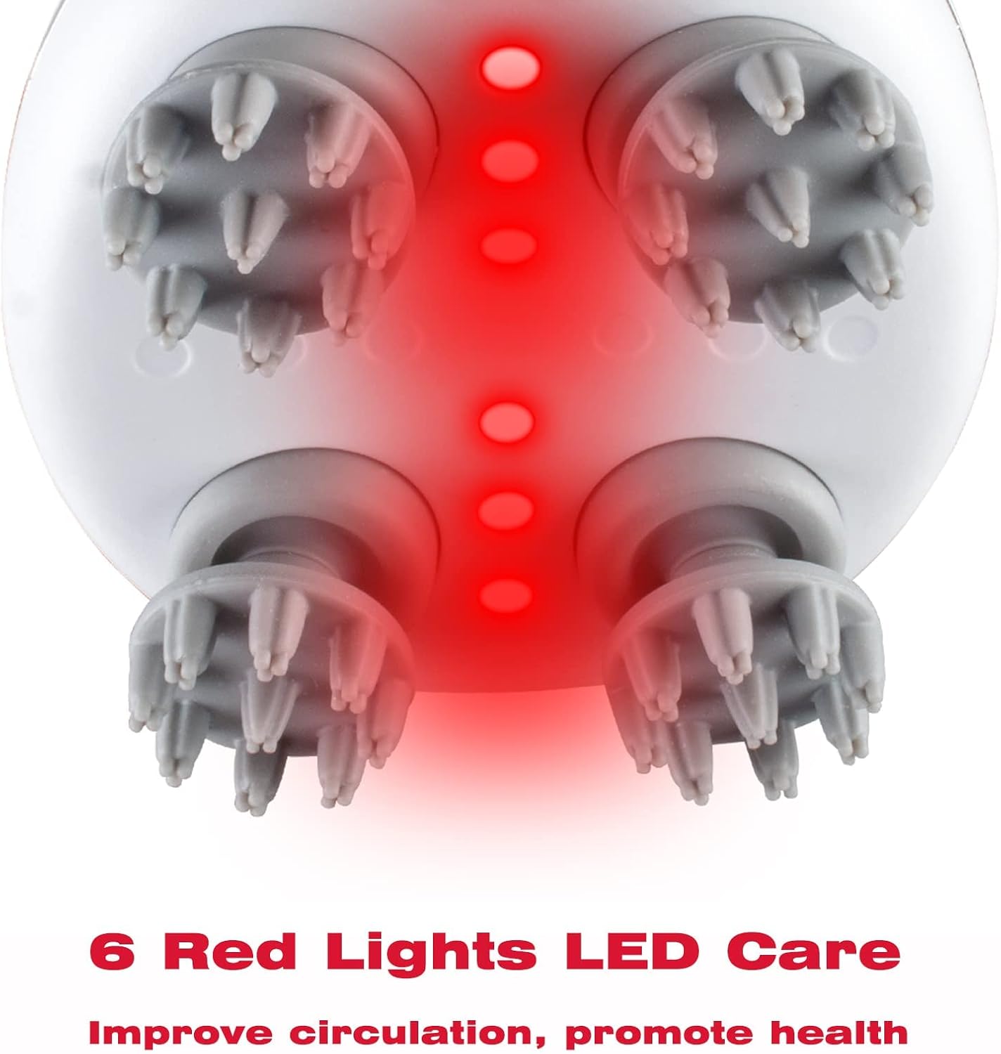 Electric Scalp Massager – Red Light Care & 4 Massage Modes