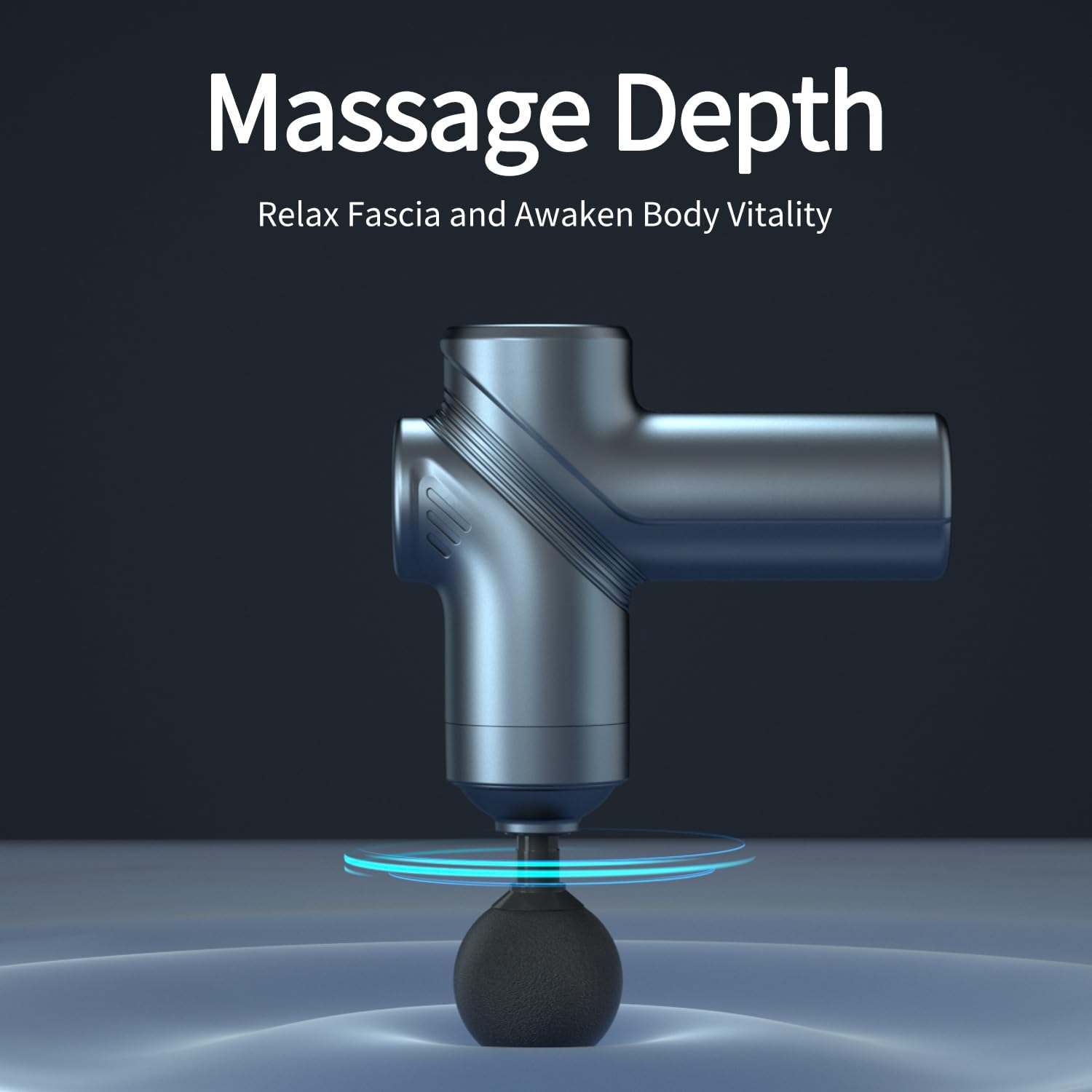 Deep Tissue Massage Gun – Portable with 4 Heads