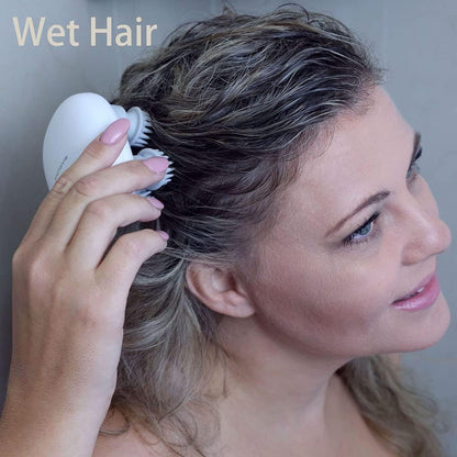 Electric Scalp Massager with Red Light – Waterproof & Cordless