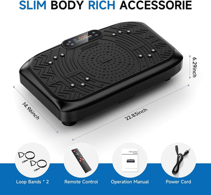 Vibration Plate Exercise Machine – 199-Speed Full Body Trainer