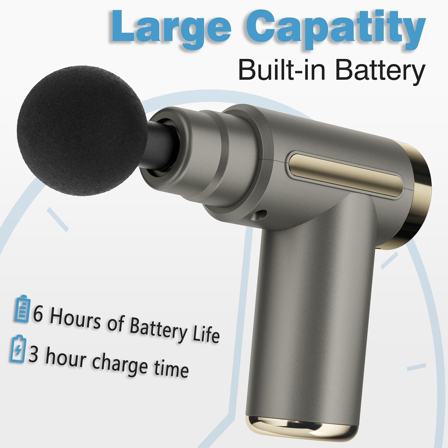 Mini Deep Tissue Massage Gun – Quiet Percussion Relief