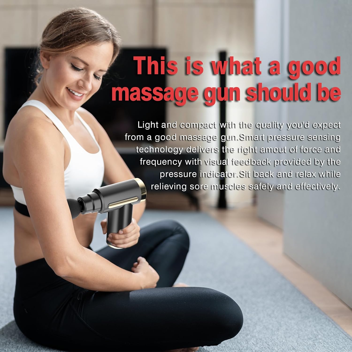 Mini Deep Tissue Massage Gun – Quiet Percussion Massager