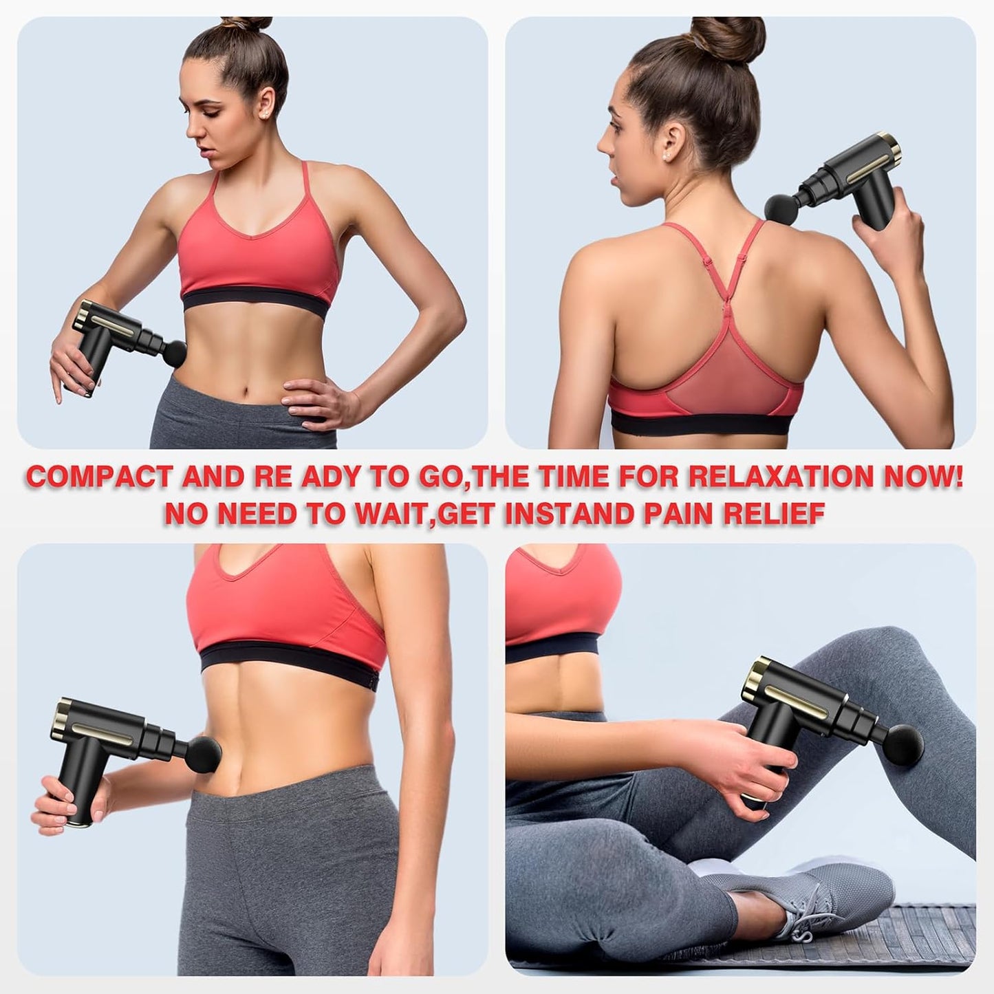 Mini Deep Tissue Massage Gun – Quiet Percussion Massager