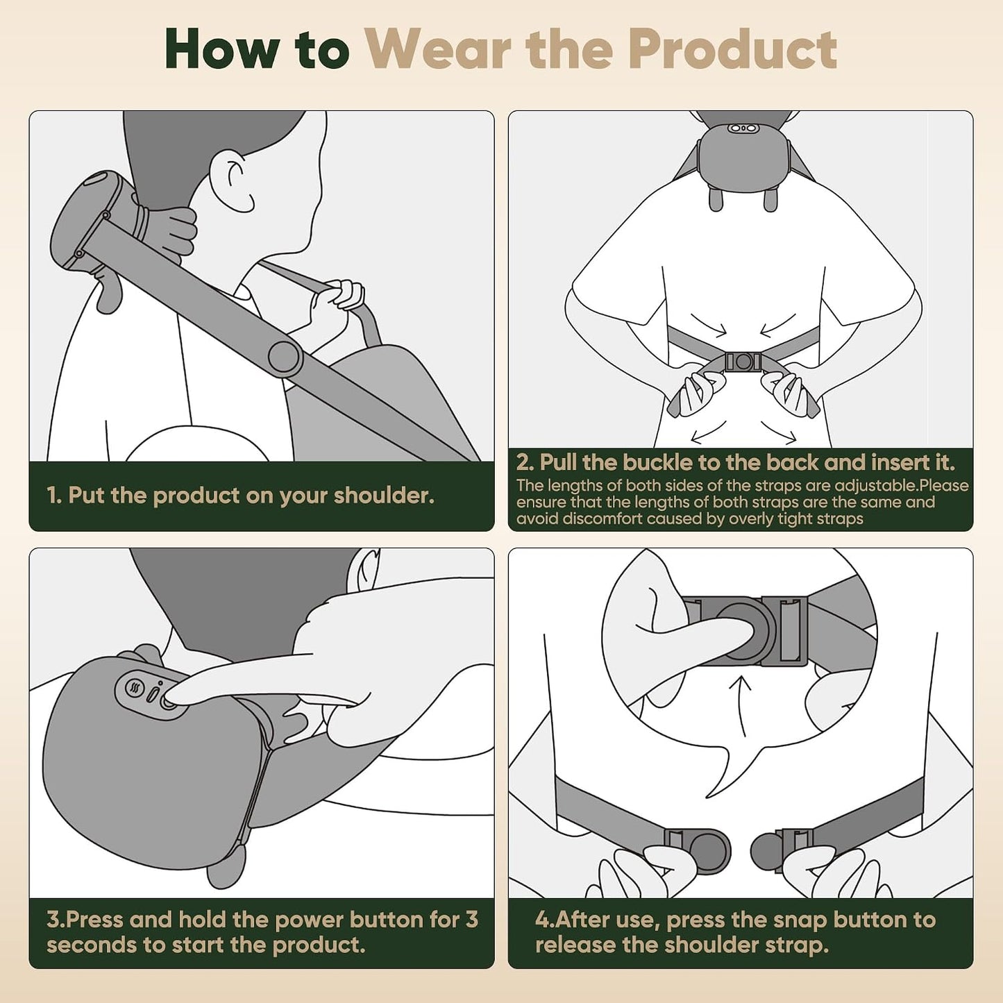 Heated Neck and Shoulder Massager – 4D Kneading Relief