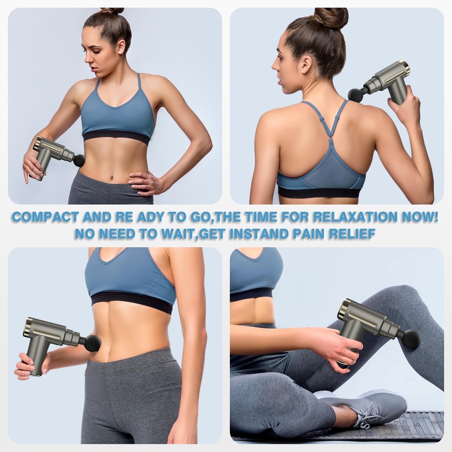 Mini Deep Tissue Massage Gun – Quiet Percussion Relief
