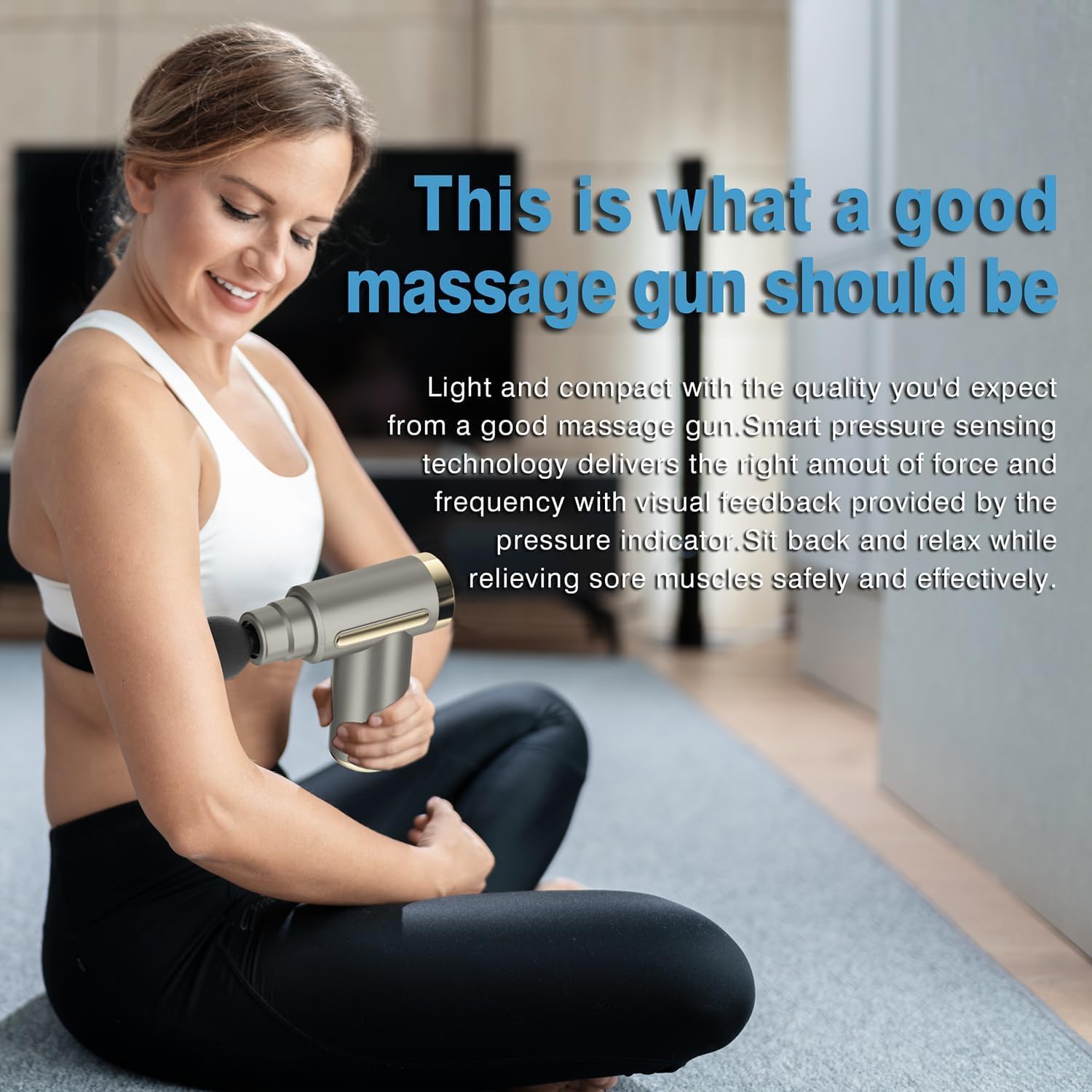 Mini Deep Tissue Massage Gun – Quiet Percussion Relief