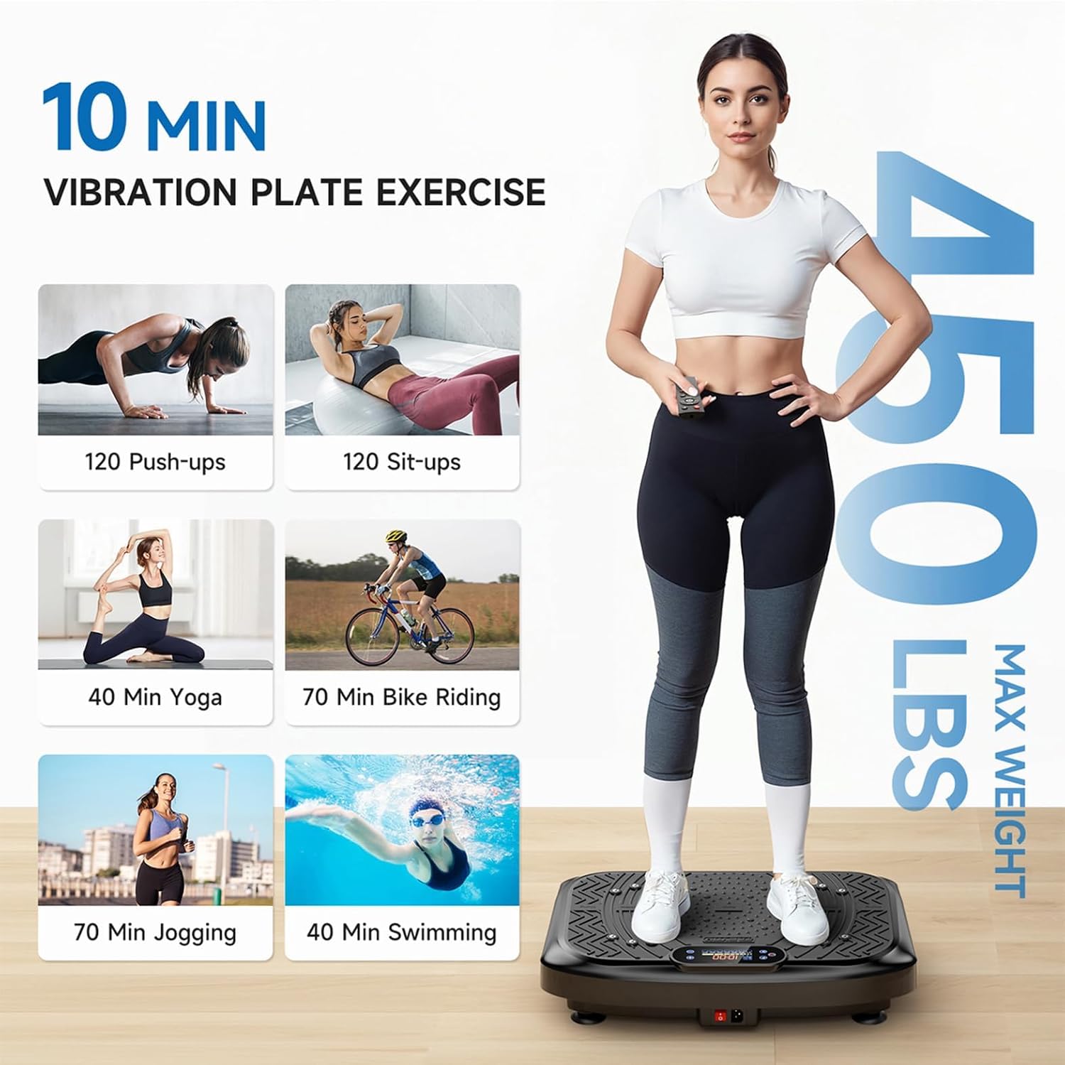 Vibration Plate Exercise Machine – 199-Speed Full Body Trainer