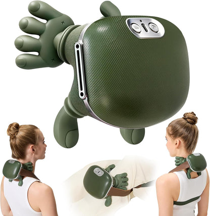 4D Wireless Neck Massager With Heat – Deep Kneading Relief