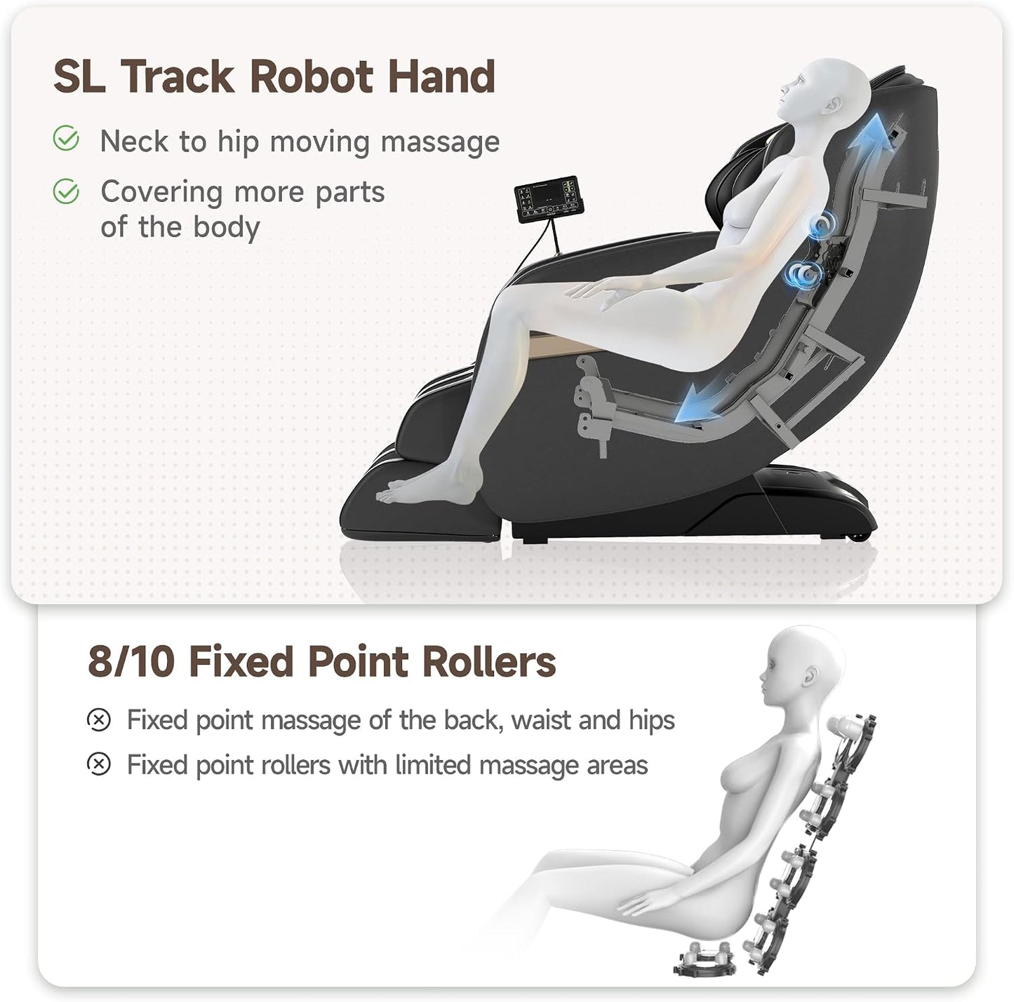 2D SL-Track Zero Gravity Full Body Massage Chair