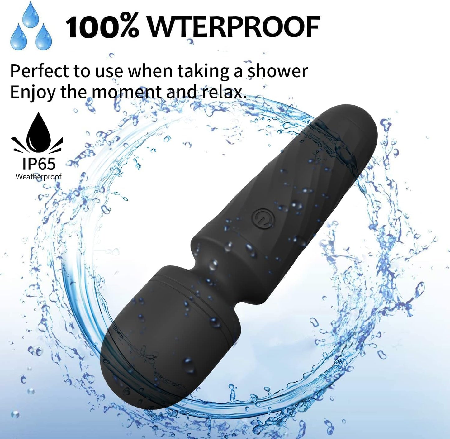 Mini Wand Massager – Quiet, Water-Resistant & USB Rechargeable