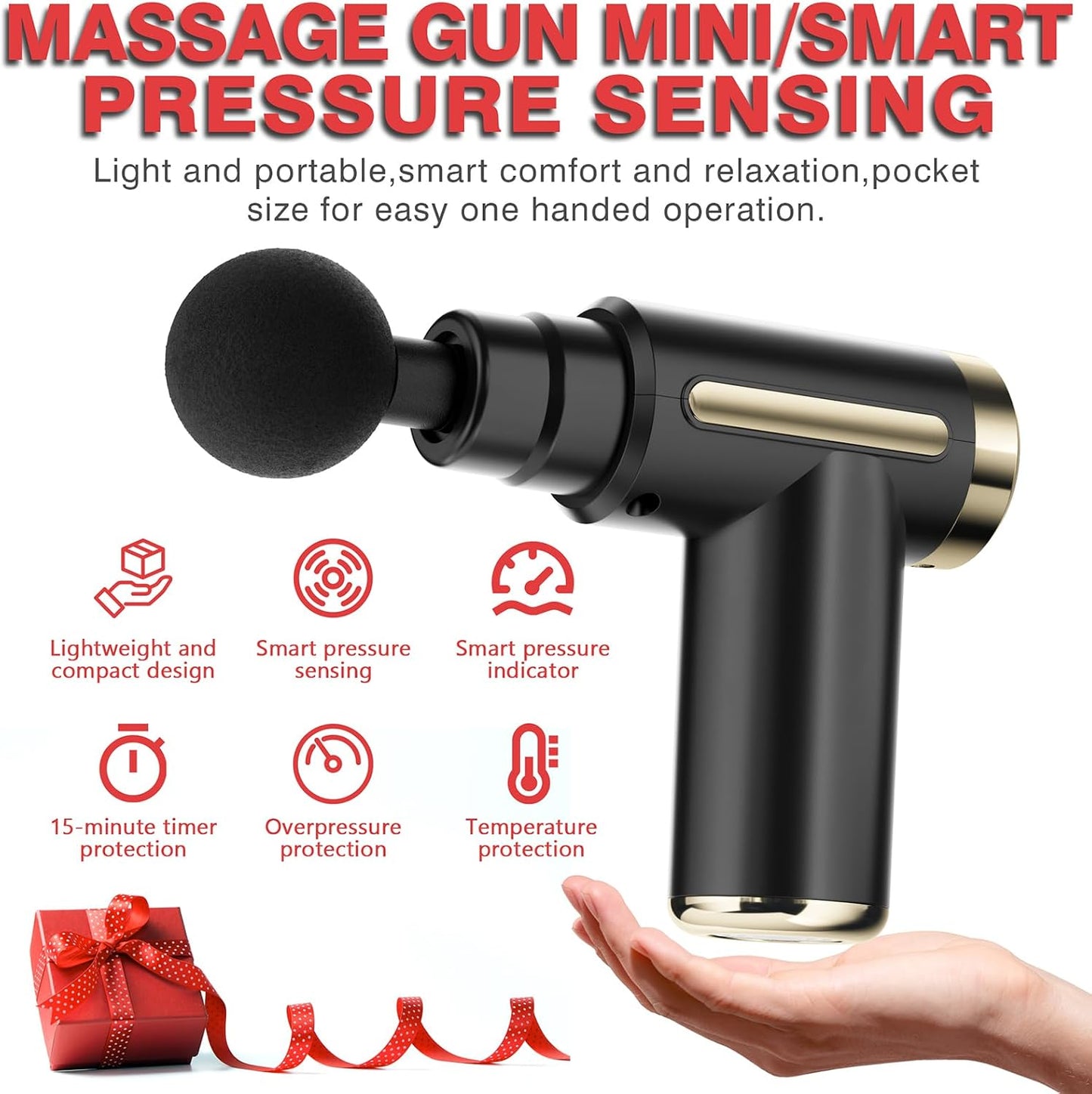Mini Deep Tissue Massage Gun – Quiet Percussion Massager