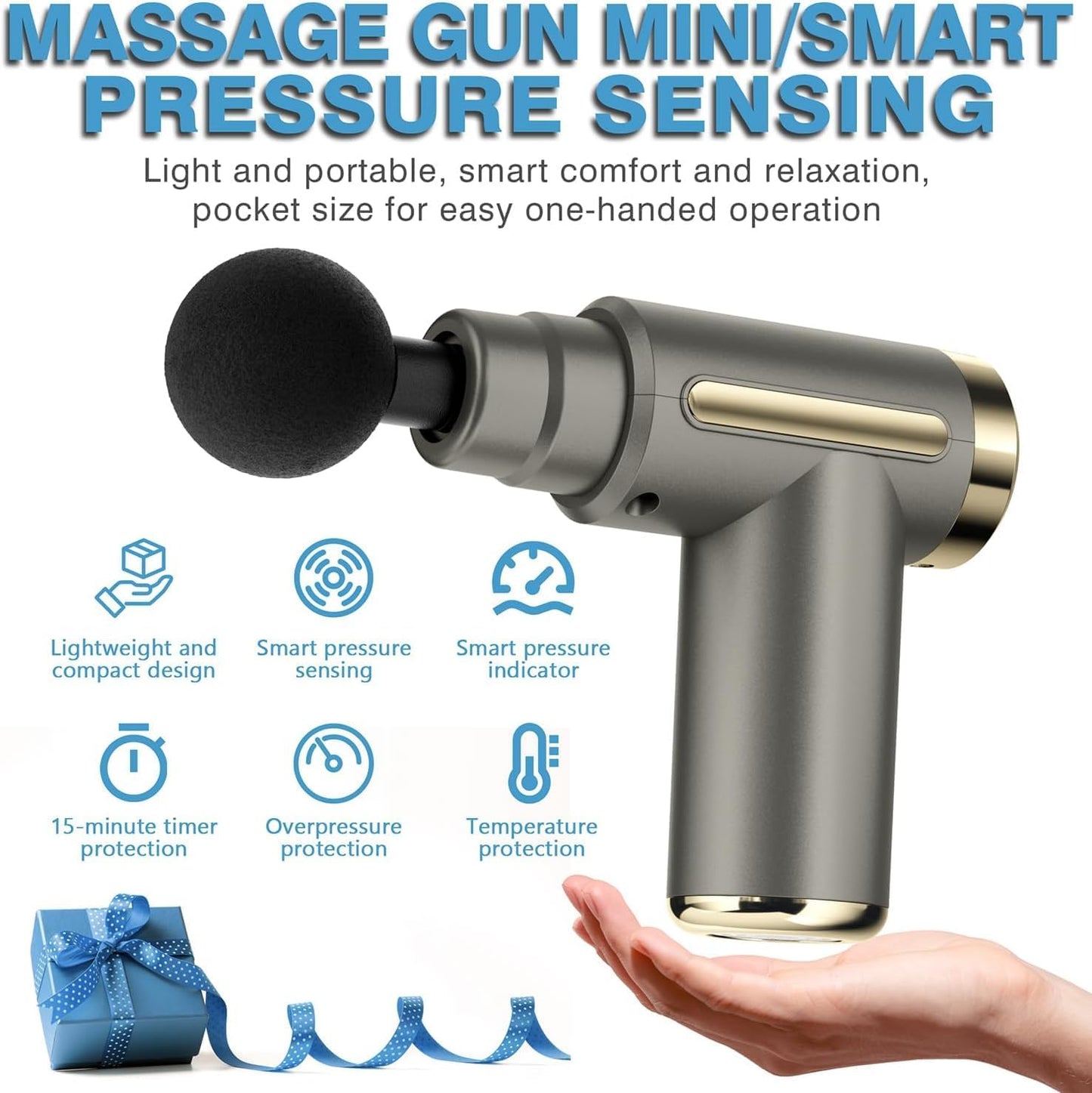 Mini Deep Tissue Massage Gun – Quiet Percussion Relief