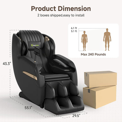 2D SL-Track Zero Gravity Full Body Massage Chair