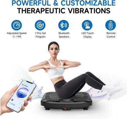 Vibration Plate Exercise Machine – 199-Speed Full Body Trainer