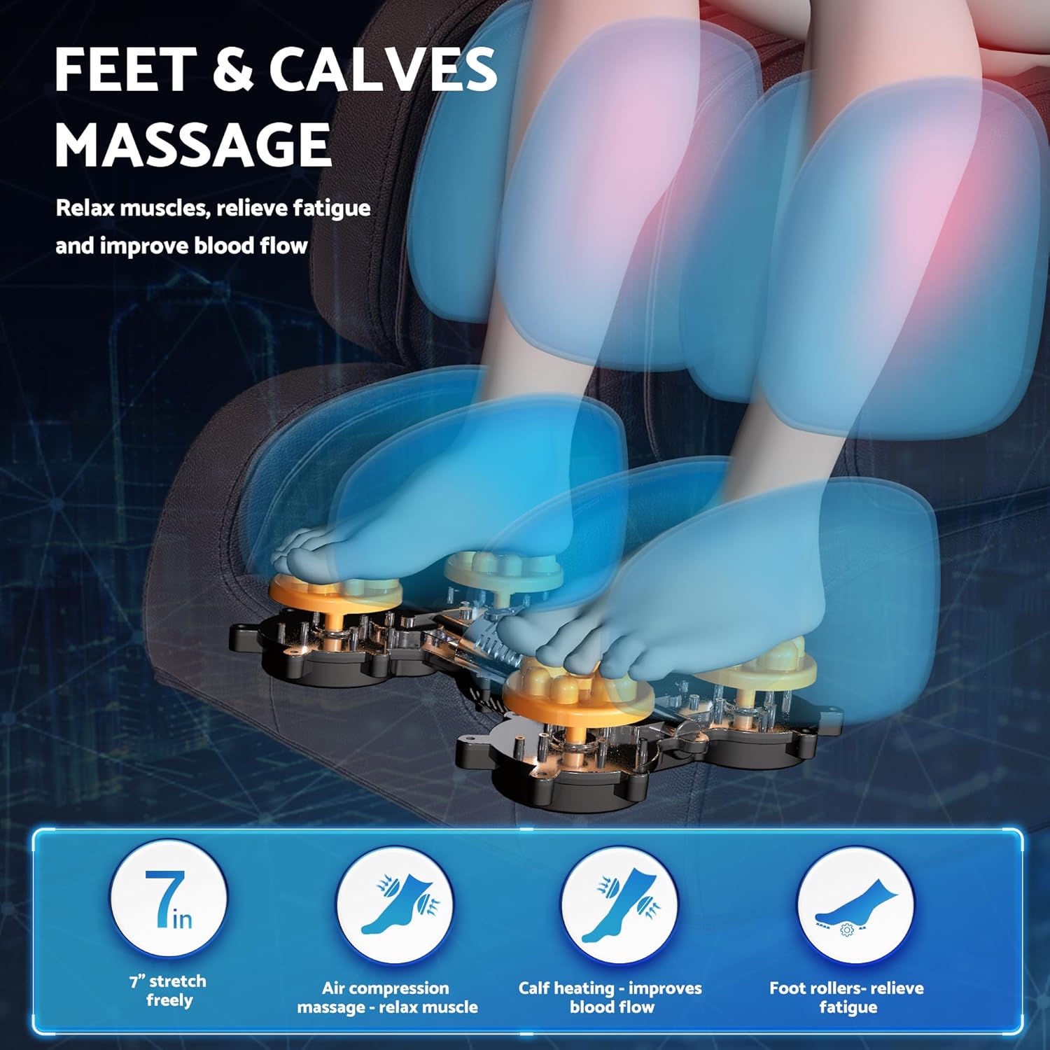 Zero Gravity Full Body Massage Chair with Heat & Bluetooth