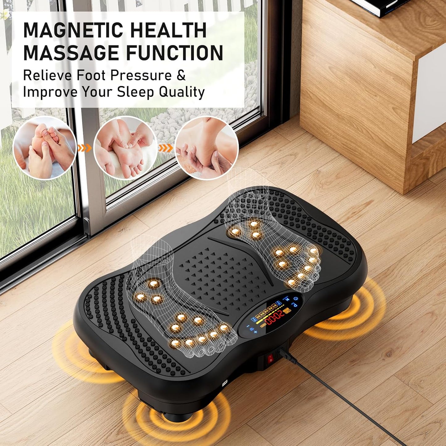 Vibration Plate Exercise Machine – 130-Level Full Body Trainer