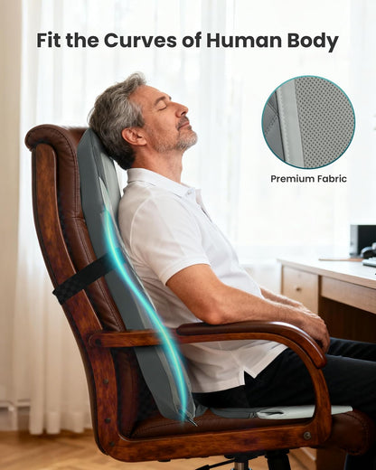 Shiatsu Back Massager Chair Pad with Heat and Vibration