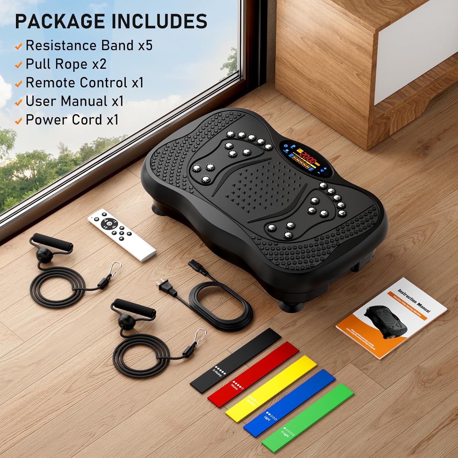 Vibration Plate Exercise Machine – 130-Level Full Body Trainer