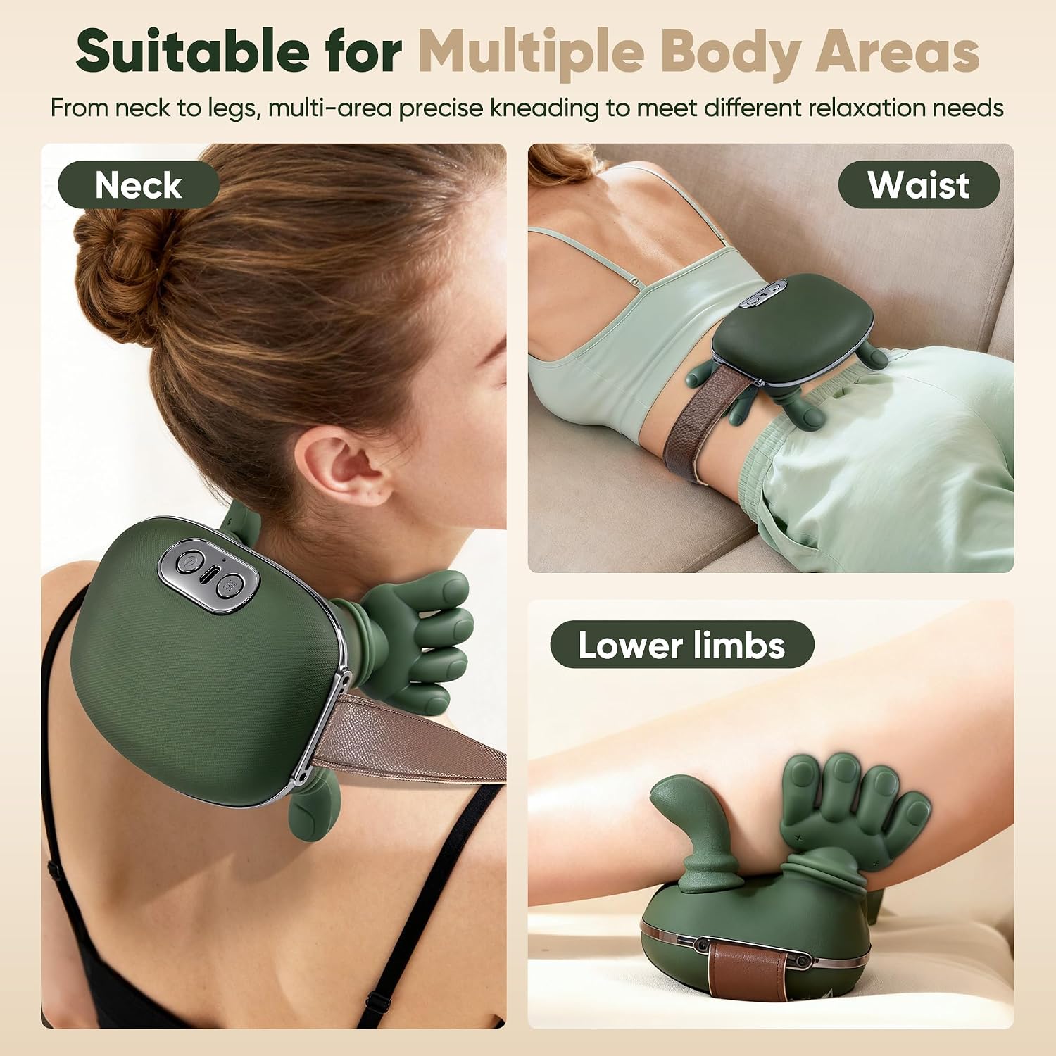 Heated Neck and Shoulder Massager – 4D Kneading Relief