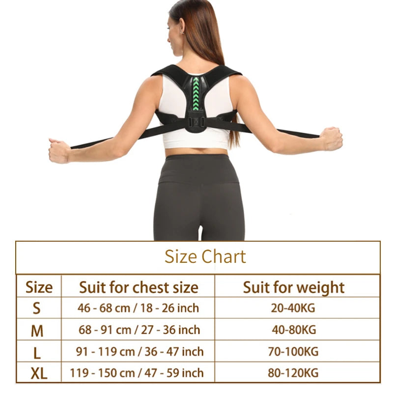 Adjustable Back Posture Corrector Belt for Upper Spine