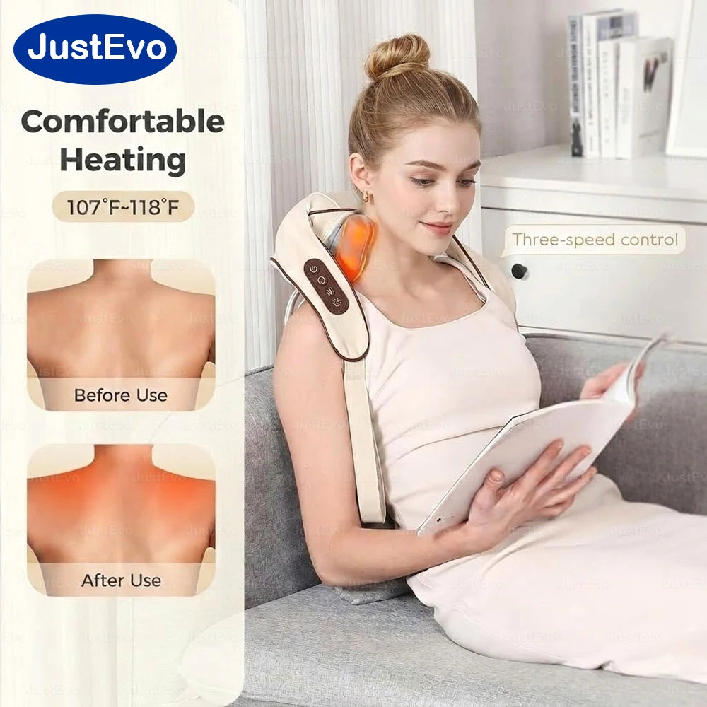 Cordless Neck and Shoulder Massager – 4D Kneading Heat