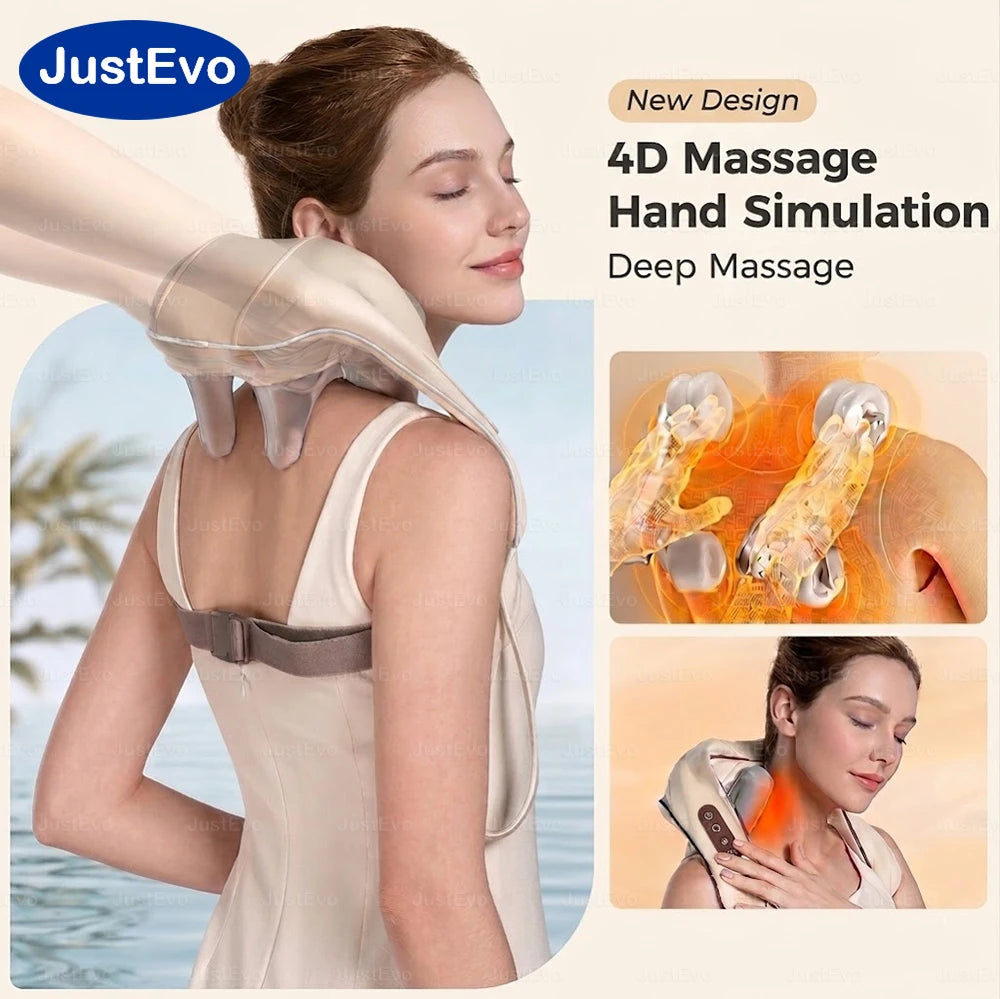 Cordless Neck and Shoulder Massager – 4D Kneading Heat