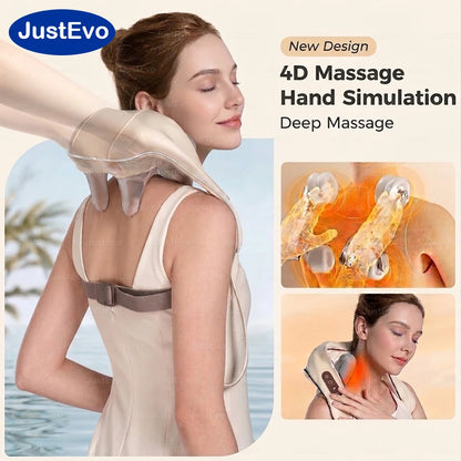 Cordless Neck and Shoulder Massager – 4D Kneading Heat