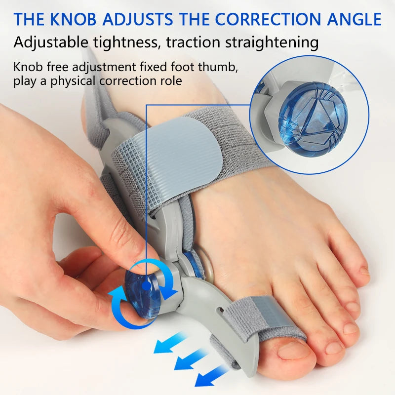 Adjustable Bunion Corrector Brace With Rotating Toe Separator