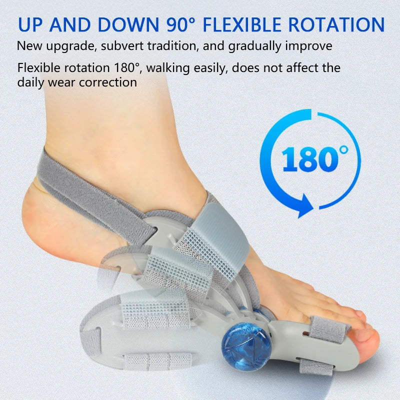 Adjustable Bunion Corrector Brace With Rotating Toe Separator