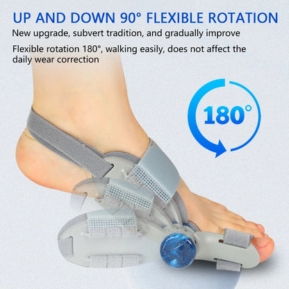 Adjustable Bunion Corrector Brace With Rotating Toe Separator
