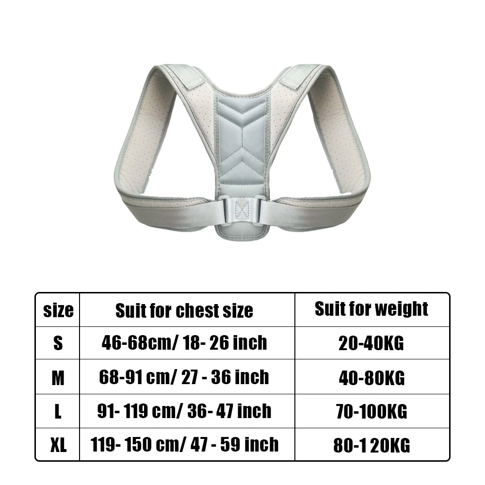 Adjustable Back Posture Corrector Strap for Adults