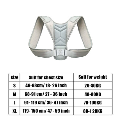Adjustable Back Posture Corrector Strap for Adults