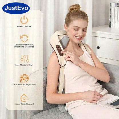 Cordless Neck and Shoulder Massager – 4D Kneading Heat
