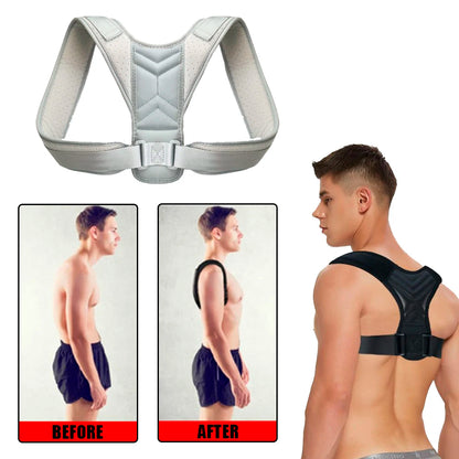 Adjustable Back Posture Corrector Strap for Adults