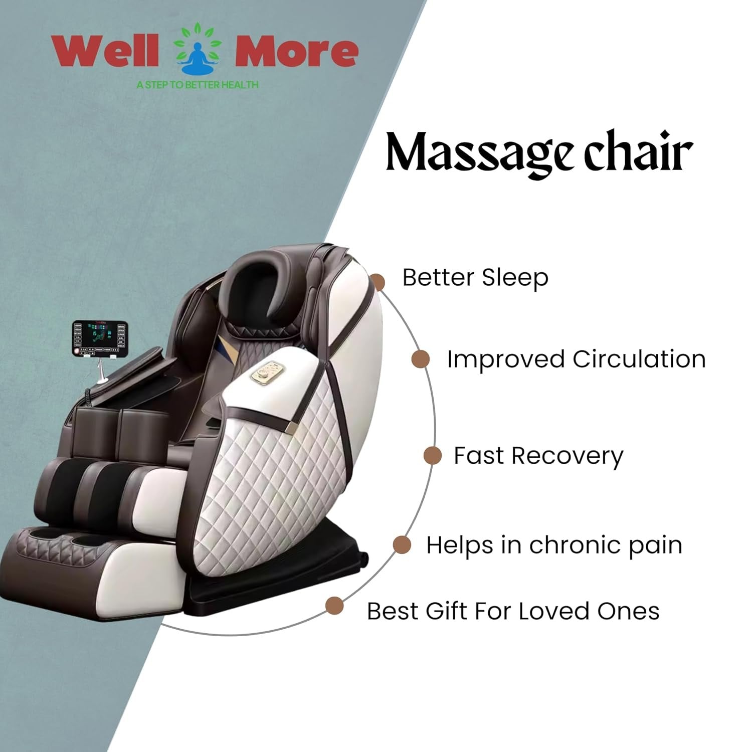 Well More Zero Gravity Full Body Massage Chair with Heat & Bluetooth 2 Year Warranty